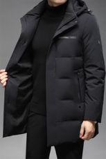 中年脱卸帽羽绒服男白鸭绒保暖爸爸装冬季外套GSNA219951-P365，男装羽绒服，电商B212（原钱塘6029）