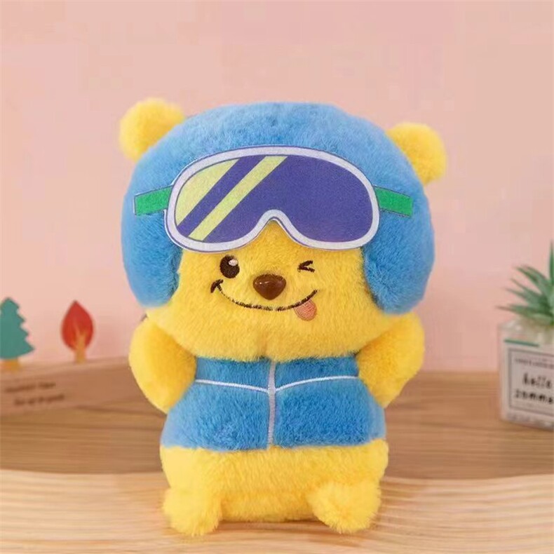 眼镜尼尼熊，盛润毛绒玩具