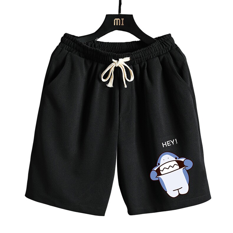 MK37167-P15冰丝短裤男士大码宽松休闲五分裤男运动中裤网格挂拍,男装休闲裤,电商A040A