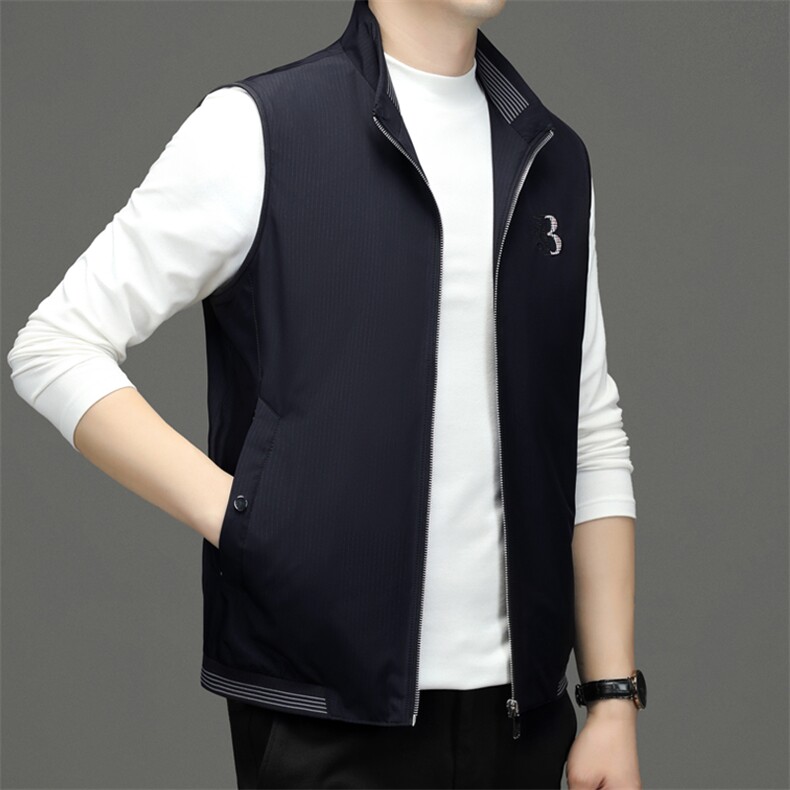 CSMJ72202钱塘2020-2秋冬季新款时尚休闲简约中年男士马甲P127,男装背心/马甲,钱塘207-2