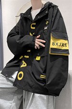 港风模特 秋季高街潮流大口袋男士工装夹克外套 JK77 P95限128图片