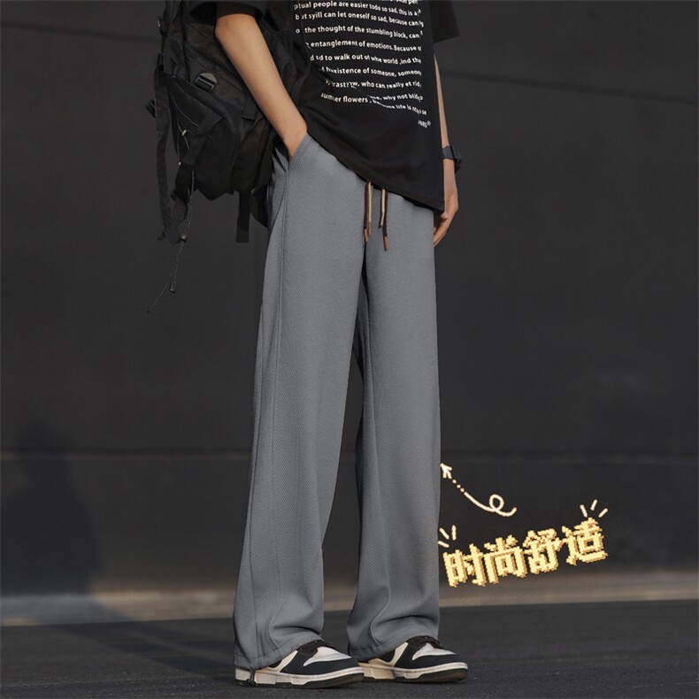 休闲长裤男士垂感小西裤子男生垂感宽松直筒 k937 -特批32图片