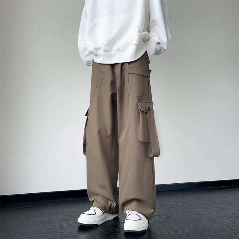 常年备货款男宽松直筒高街潮牌工装休闲长裤K812p55大量备货图片