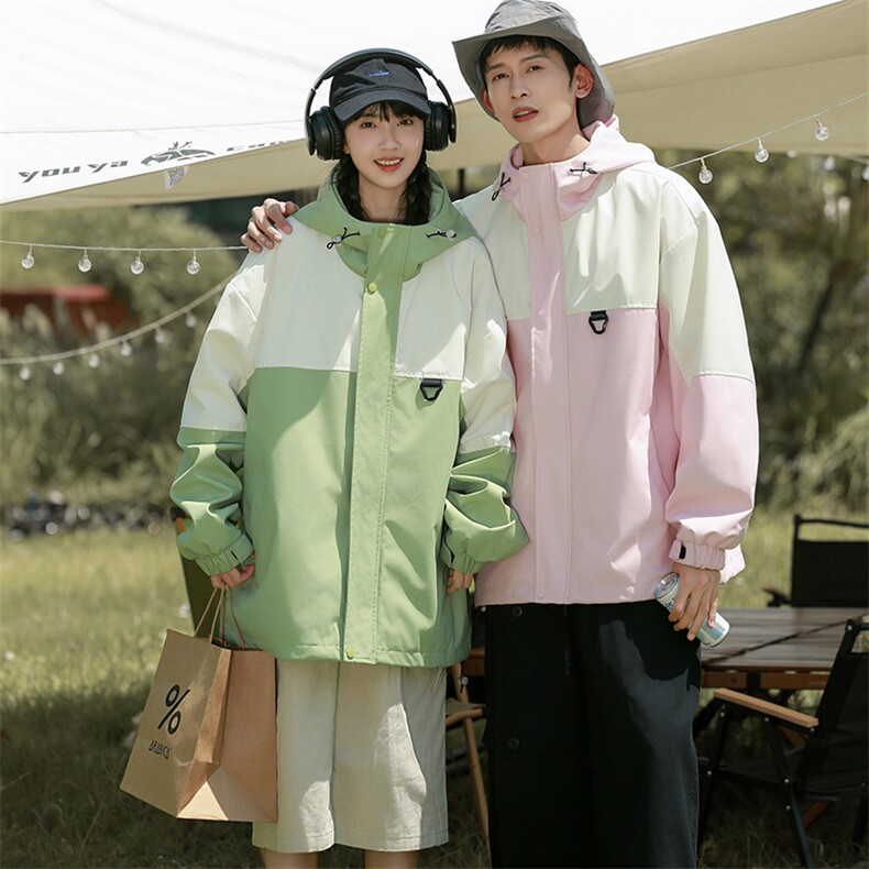 Cityboy情侣时尚连帽冲锋衣外套夹克团体班服,男装夹克,星座301D-5(原星座1415）
