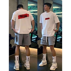 1506/QT1690/P32美式痞帅重磅纯棉短袖T恤男青年圆领上衣，男装T恤，星座1506