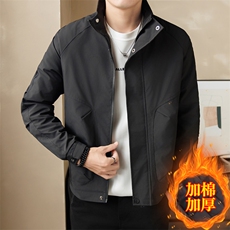 加棉加厚店主风夹克外套男休闲时尚立领男士上衣NM3076-P85，男装夹克，星座310B-3
