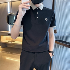 爆！现货主推夏季短袖翻领Polo衫5色大码半袖T066-特P40，男装T恤，电商D342