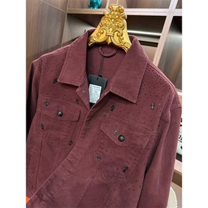 1506-1/J10951/P98个性满天星牛仔外套男春秋季情侣男女款式i百搭图片