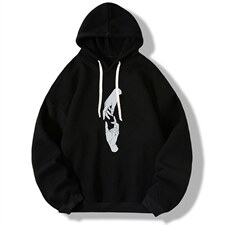 纯棉连帽卫衣男大码运动帽衫宽松薄WY2147-P35加绒款-P40，男装卫衣，电商A040