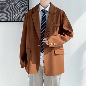 春秋季新款男士港风宽松休闲潮流西装韩版痞帅小西服外套XZ01-P90图片