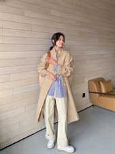 风衣，女装风衣，荷琦美好