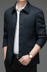 BECM01钱塘2020-2商务休闲中年男士薄款百塔夹克外套P125，男装夹克，钱塘207-2