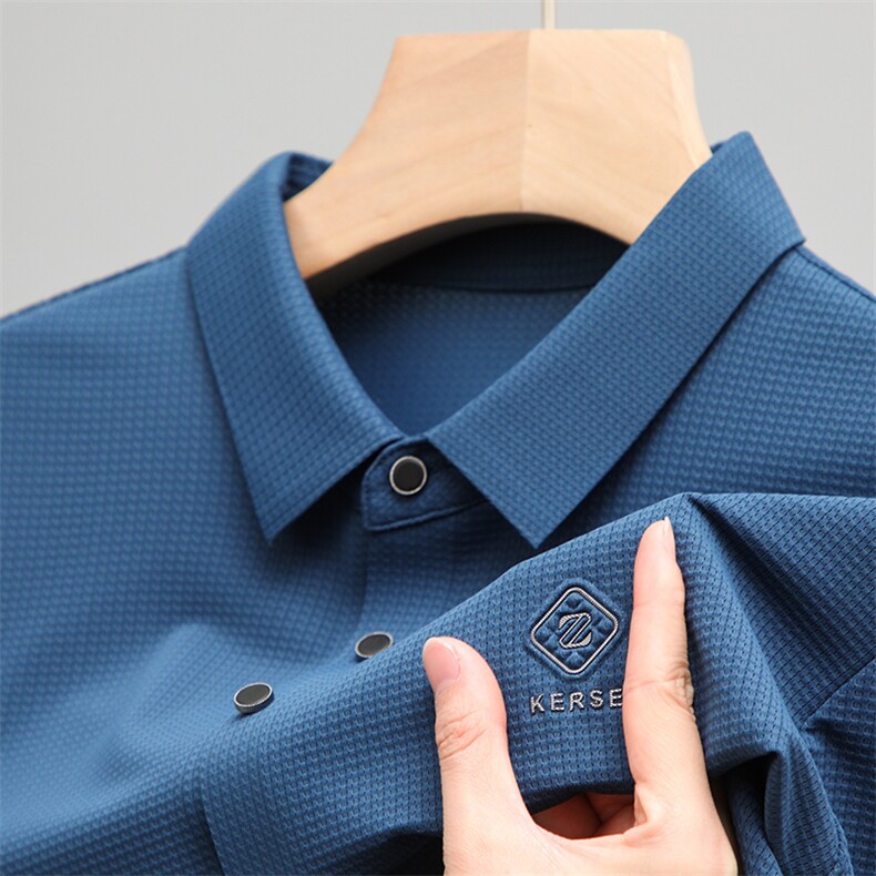 男装短袖T恤男2023夏季新款男士翻领POLO衫中年商务休闲体恤上衣，男装Polo衫，电商B212（原钱塘6029）