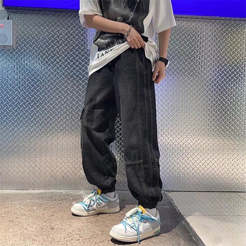 潮流春季牛仔裤男牛仔长裤K912P40图片