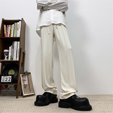 现货小众高街休闲直筒垂坠感西裤潮流显高裤子XK301-P50，男装西裤，电商A178