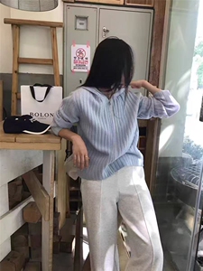 2025年秋季新款女士百搭坑条连帽开衫图片
