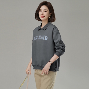 时尚百搭宽松加绒卫衣女秋冬季新款韩版学生休闲长袖上衣外套图片