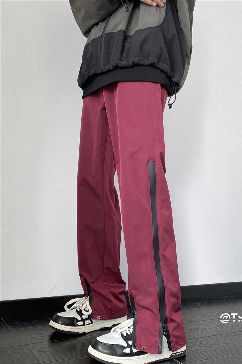 防水双拉链冲锋裤秋季美式高街机能风长裤B315-K23426-p50控68,男装休闲裤,电商B315