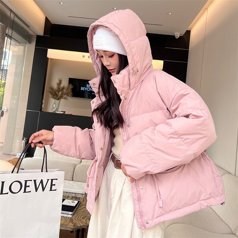 时尚新款冬季连帽羽绒服修身显瘦保暖外套,女装羽绒服,阿舍尔精品