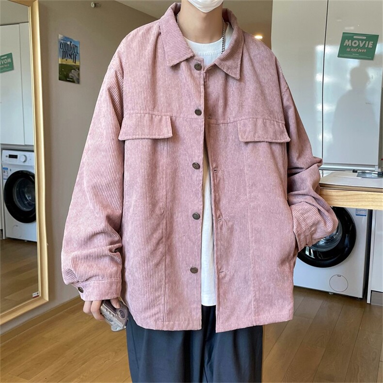 春秋季百搭休闲宽松灯芯绒夹克男士JK156-P60,男装夹克,星座1204