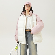 现货抖音得物可供视频三防加厚羽绒拼接棉衣外套面包棉服WM8666，男装棉衣，电商A486