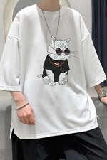 Q11044-P30春夏季七分袖t恤男大码五分袖男短袖中袖大皂风，男装T恤，电商A040