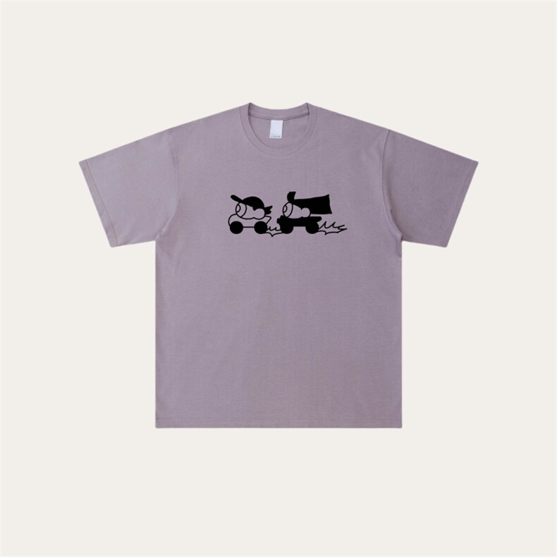 T22-P60-户外复古可爱趣味印花短袖可定制（wx：MaMSHu123），男装T恤，星座112