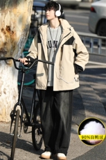冬上新三合一冲锋衣潮加绒清新羽绒服外套男女8300-P210控价299，男装羽绒服，电商A441-1