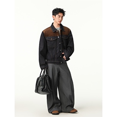 水洗牛仔外套男款春季美式痞帅上衣服宽松休闲工装夹克JK1316-P78，男装工装外套，星座1103-3