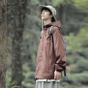 秋季新款冲锋衣男连帽外套户外防风登山夹克217-2-JK23172-P65图片