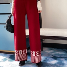 2025年秋季羊毛粗针双股菱形裤时尚百搭通勤简约休闲,女装休闲裤,业大羊绒,清河羊绒市场 2025年秋季羊毛粗针双股菱形裤时尚百搭通勤简约休闲,女装休闲裤,业大羊绒,清河羊绒市场