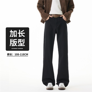 2026新款美式潮牌修身重工水洗闲牛仔情侣长裤 K841/P58图片