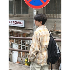 特P45无差价新款秋季时尚格子长袖衬衫-HS2295港风街头，男装衬衫，电商A003
