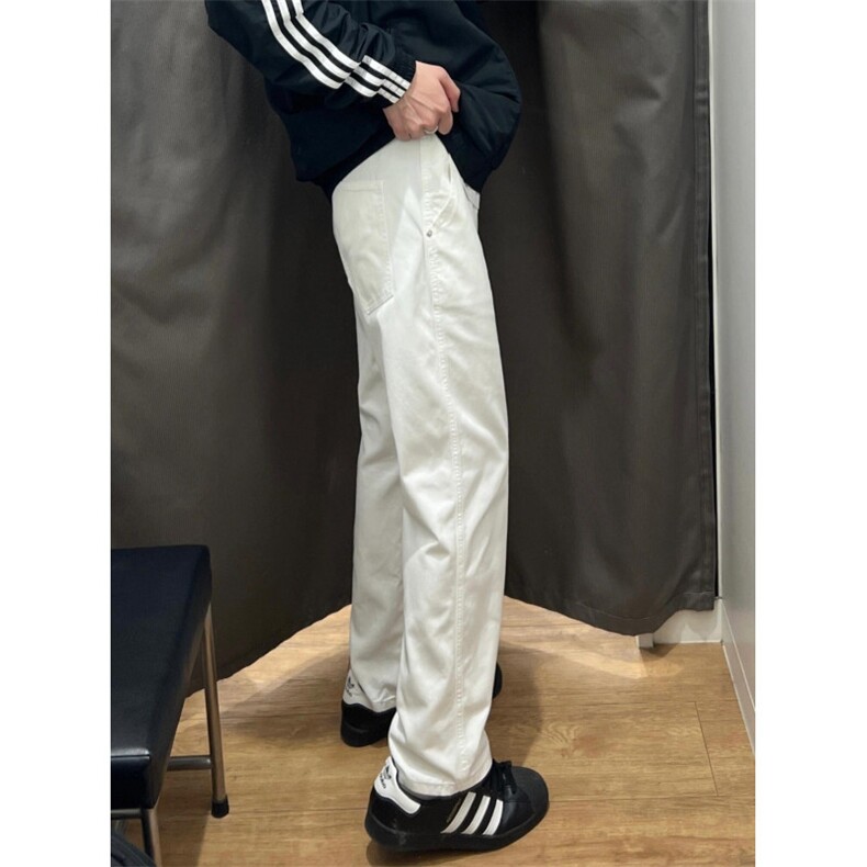 cleanfit白色牛仔裤男春美式高街vibe裤子微喇直筒裤C39-P45,男装牛仔裤,星座1007（原301D）