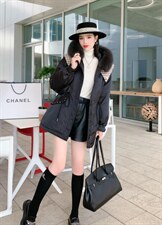 【现货】冬季新款2021新款双面羊绒可脱卸派克服，其它，珍·洛曼