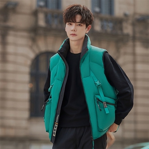 2025新款冬季短款休闲男士羽绒马甲A415-23001-P295399,女装马甲,电商A355（原A415）