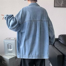 Y8018-P45潮流气质慵懒新款ins牛仔夹克日系文艺时尚原宿，男装夹克，电商B323A