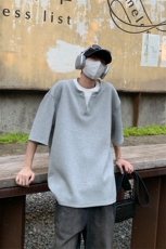 特P40无差价新款夏季新款百搭假两件短袖T恤-HT10181港风，男装T恤，电商A003