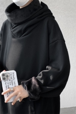 8XL-M刺客美式机能风外套高领连帽卫衣男加绒加厚上衣WY14P68控88，男装卫衣，电商D206-1