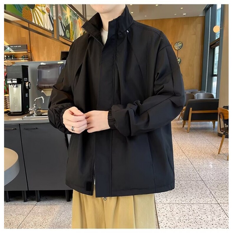 F620P58冲锋衣外套男春秋季美式潮牌青少年男生休闲宽松工,男装夹克,星座512-6