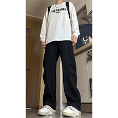 8XL-M春季弯刀裤工装裤子男美式高街马吉拉西裤阔腿直筒KZ009P58，男装西裤，电商B312