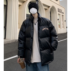 港风23新款冬季时尚百搭立领PU皮棉服外套MY64510P115控158，男装棉衣，电商A268A