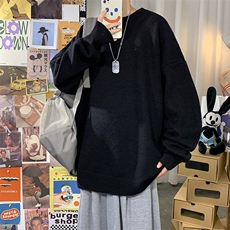 18色跑量男士针织圆领纯色打底宽松毛衣男A367M02P40，男装T恤，电商A367