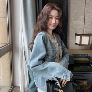 新款 现货主推门襟花边牛仔外套2515-P135-K198图片