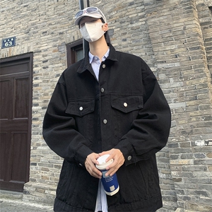 牛仔外套男春秋复古痞帅工装休闲夹克青少年百搭上衣JK08927-P58图片