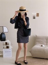 香丽迪网红chic高级感丝滑醋酸外披两件套，其它，香丽迪1