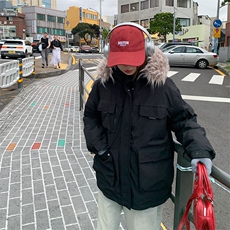 2025冬季新款韩系宽松工装派克服棉袄外套毛领棉服N8256-P115网图，男装棉衣，电商B245