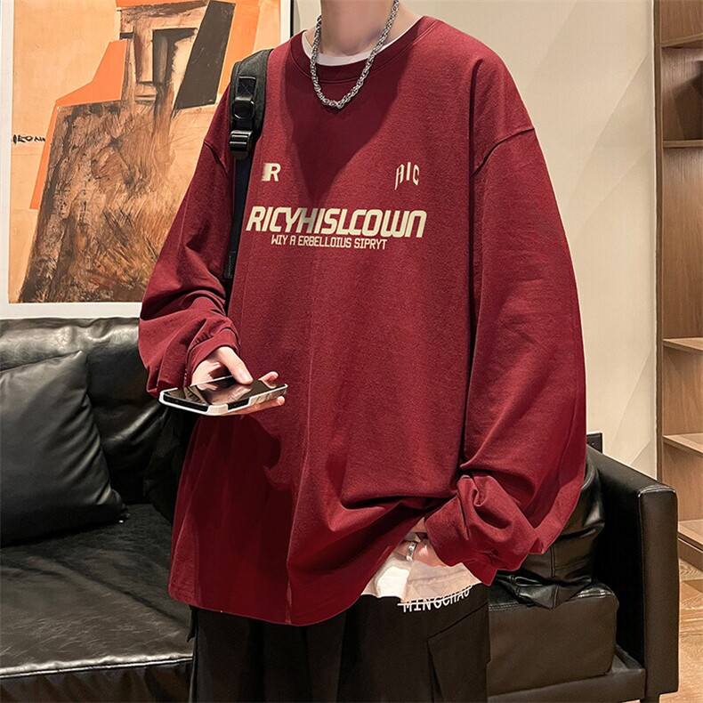 抖音得物供货量大从优可提供视频美式长袖T恤CT760特P25,男装T恤,电商A486-1