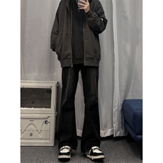 美式hiphop牛仔裤修身直筒微喇叭裤68，男装牛仔裤，星座310A-4