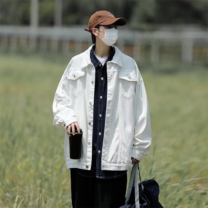 日系Cityboy工装牛仔外套春秋港风复古高街牛仔衣夹克W5647-P65,男装夹克,星座512-2